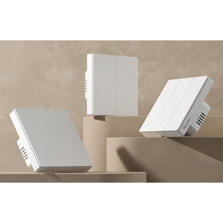 Sonoff ZBM5-1C Zigbee intelligens érintőkapcsoló, fehér, 1 csatornás