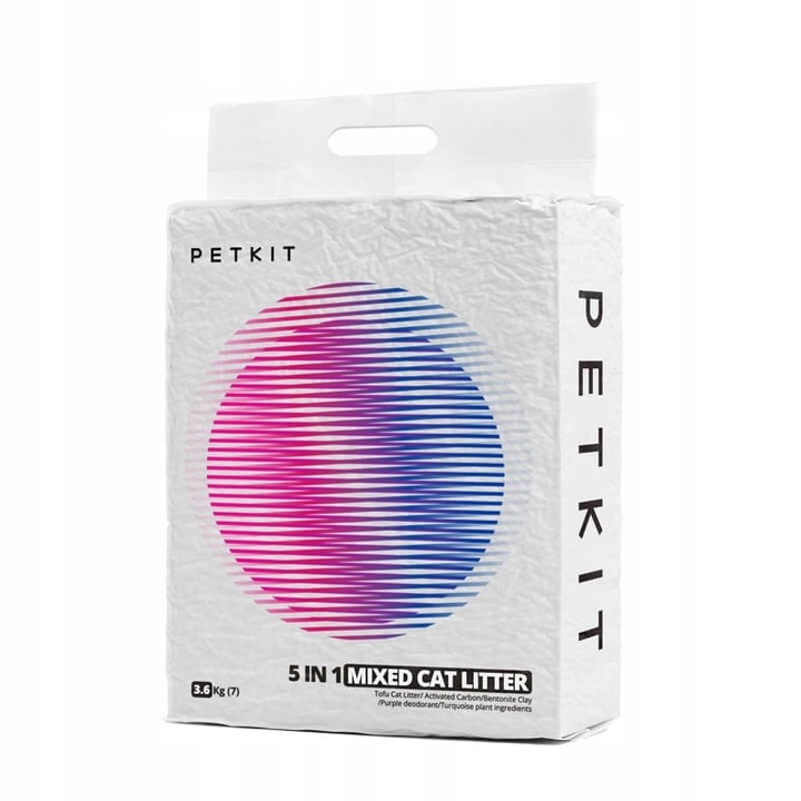 Asternut natural pentru pisici Petkit 5 in 1, 7L, inodor, 2mm