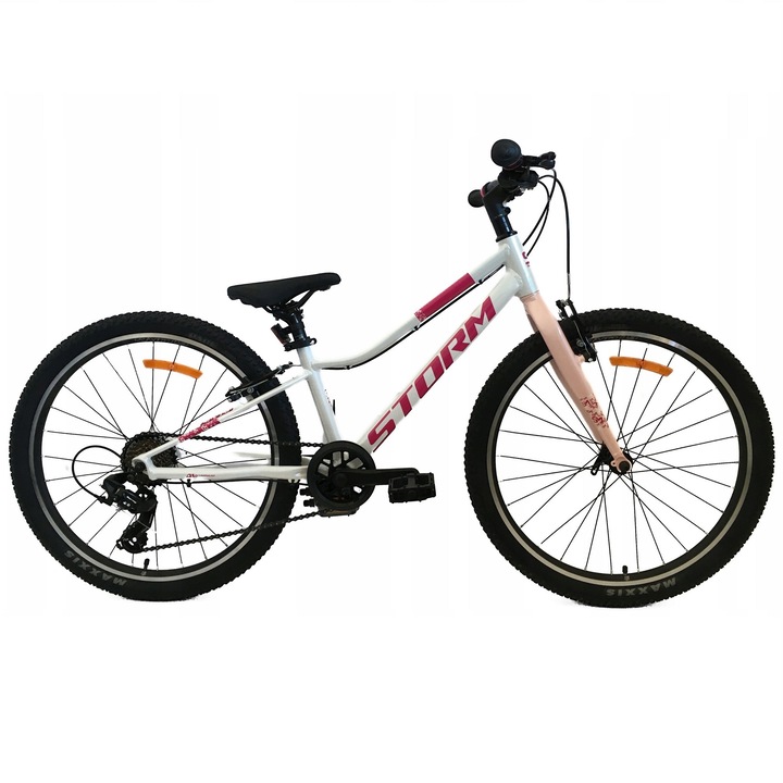 Детски велосипед Storm Bella 20", алуминий, 7 скорости, перлен, 10"