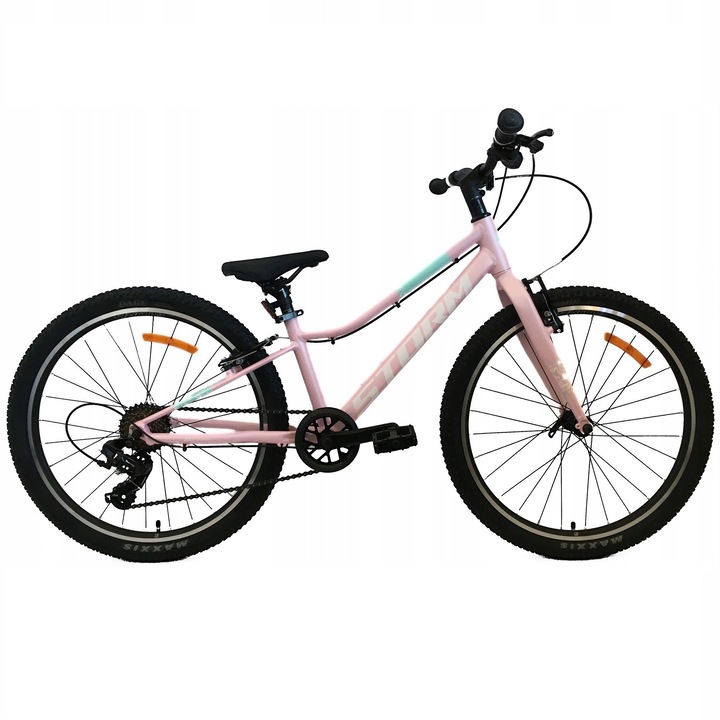 Детски велосипед Storm Bella 20", алуминий, 7 скорости, матово розов, 10"
