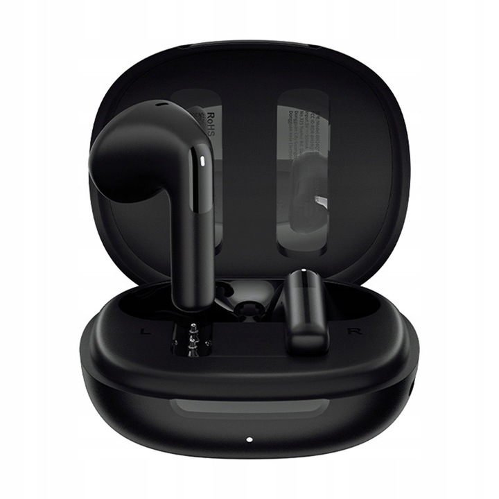 Безжични слушалки QCY Ailybuds E10 QT35, Bluetooth 5.4, черен, 33.6x18.3x19.7mm