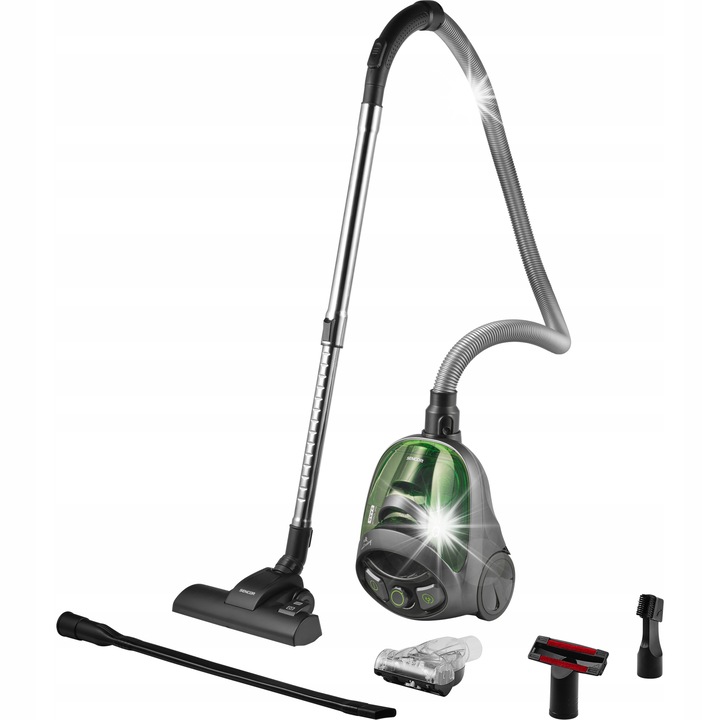 Прахосмукачка без торба Sencor SVC 1016GR, 800W, черно-зелена, 29.5x47.5см
