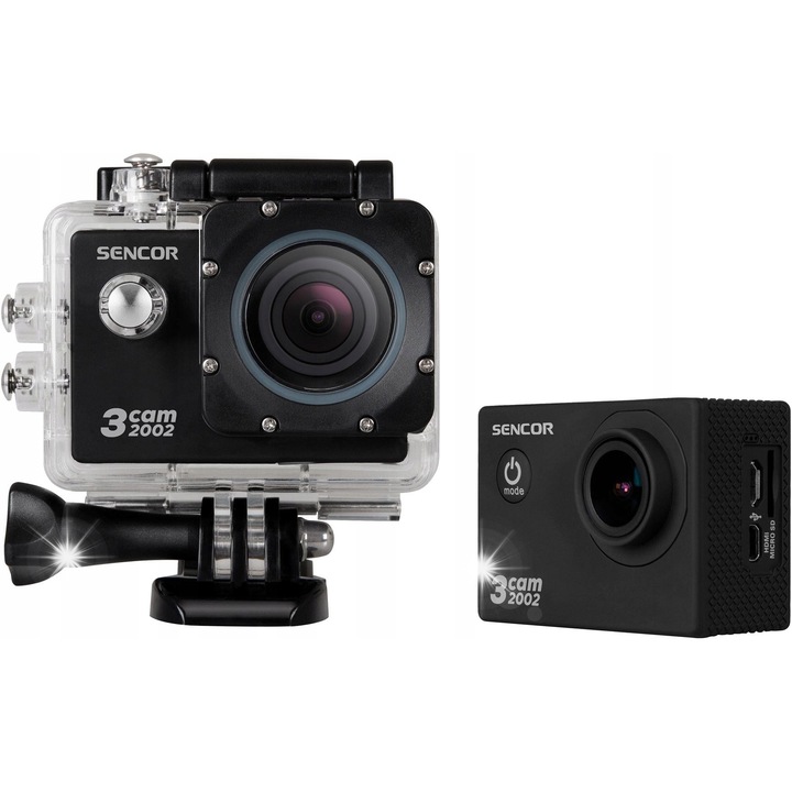Спортна камера Sencor 3CAM 2002 Full HD 16MP черна 5,9x4,2x3см