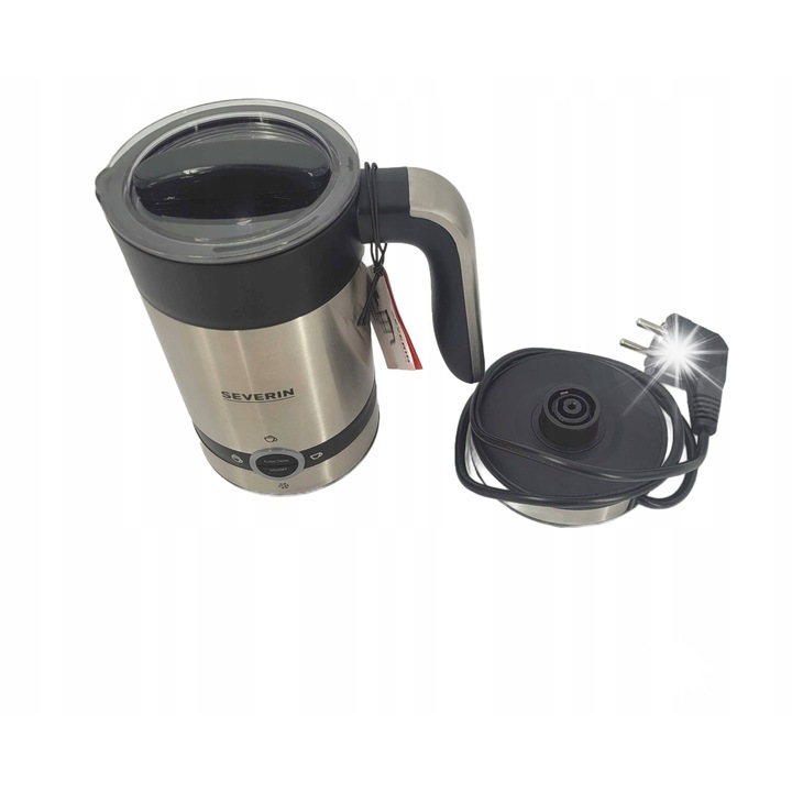 Severin SM3584 tejhabosító, 450W, fekete inox, 16x10x19cm, 200ml