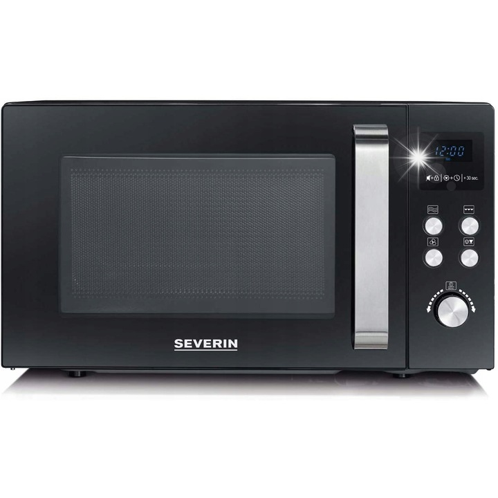 Микровълнова фурна Severin MW 7752 3в1, грил, конвекция, черна, 25л, 43.5x48.3x28.1см