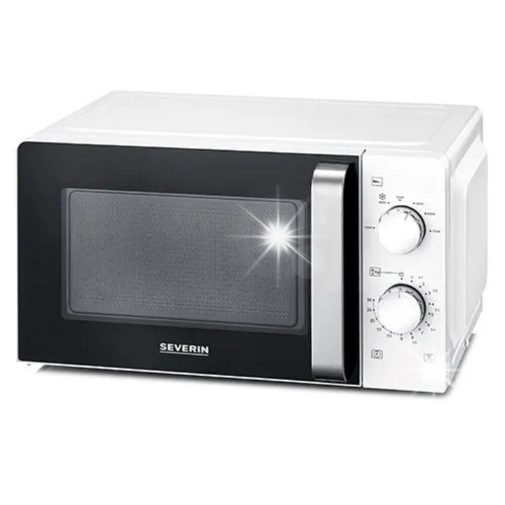 Микровълнова фурна Severin MW 7885, 17л, 700W, черно-бяла, 24.5см