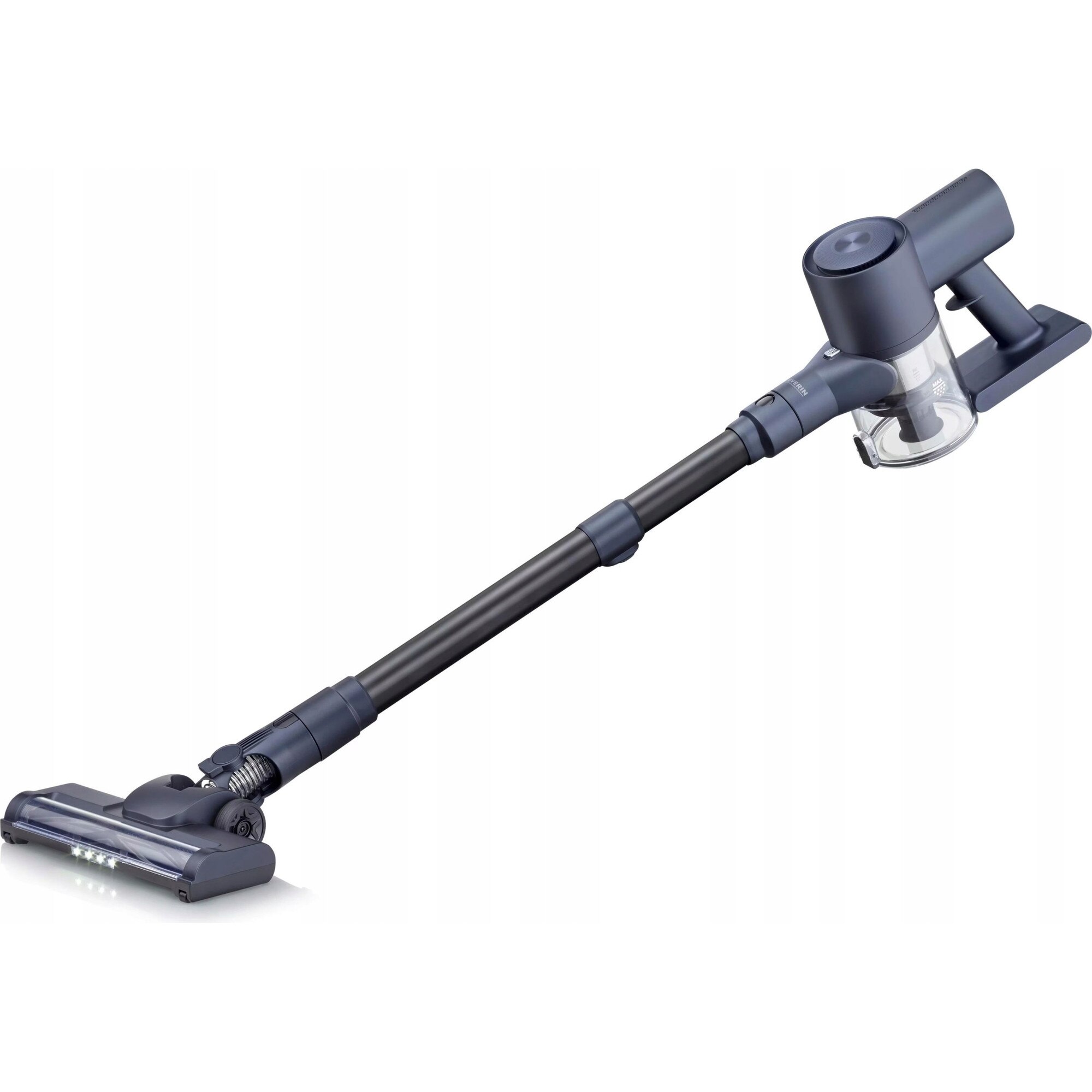 Aspirator fara fir Severin HV 7178, usor, LED, albastru, 15x12x105cm