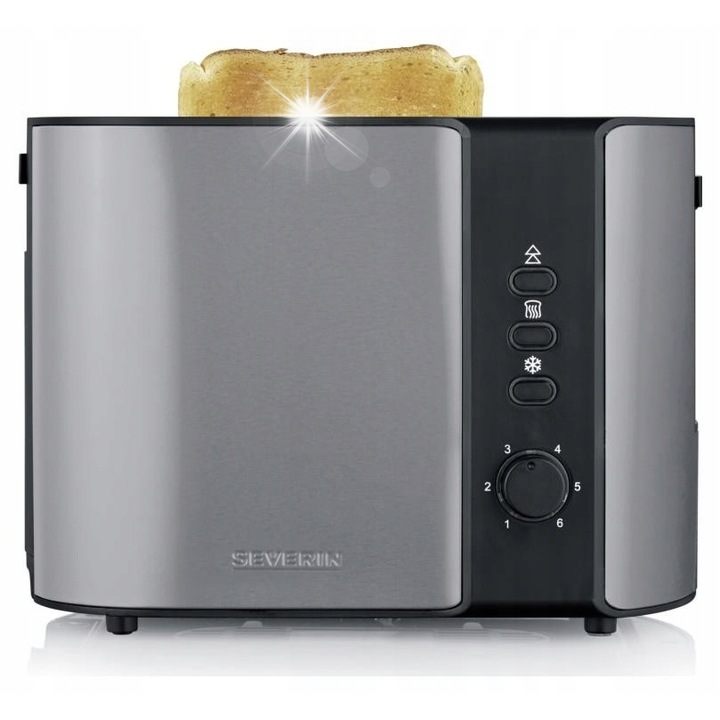 Toster Severin AT 9573 antracit 2 felii 800W 19.5x26.5x18cm