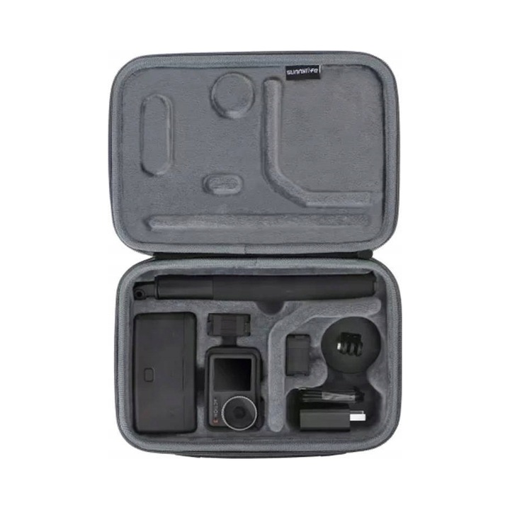 Защитна чанта Sunnylife DJI Osmo Action 3, сива, 26x19x7см