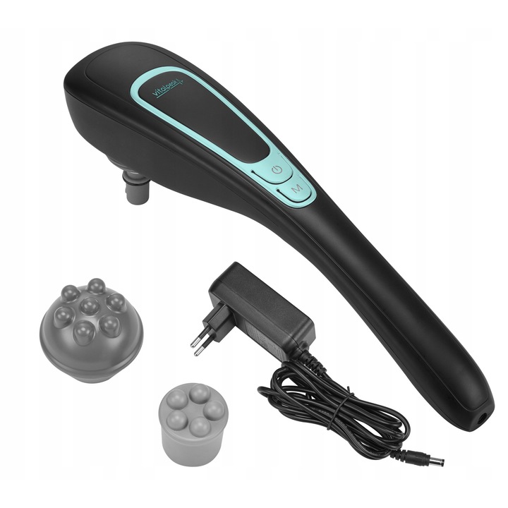 Масажор VitalPeak VP-MSG60, 15W, 2 глави, черен, за тяло, врат, гръб, ръце, прасци