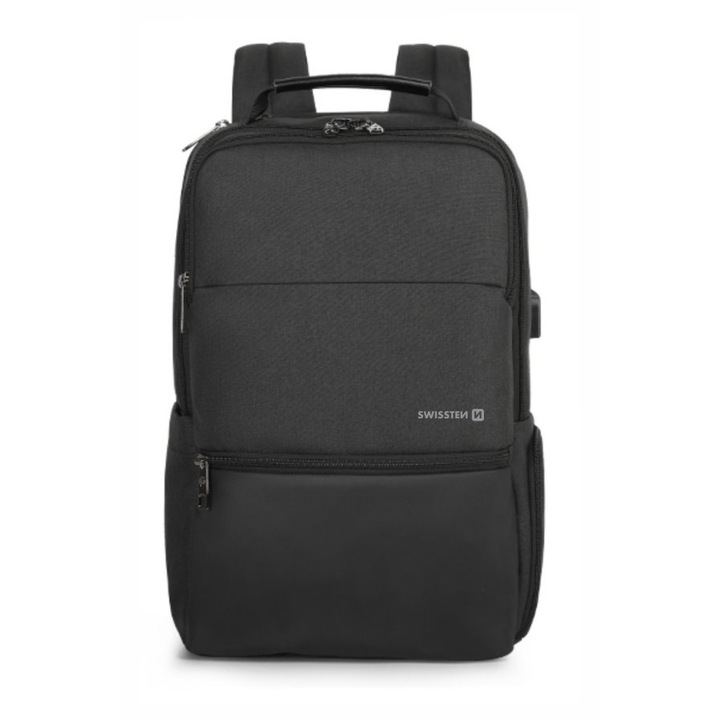 Раница за лаптоп Swissten 15.6", 19L, 8 отделения, 30x45x15см