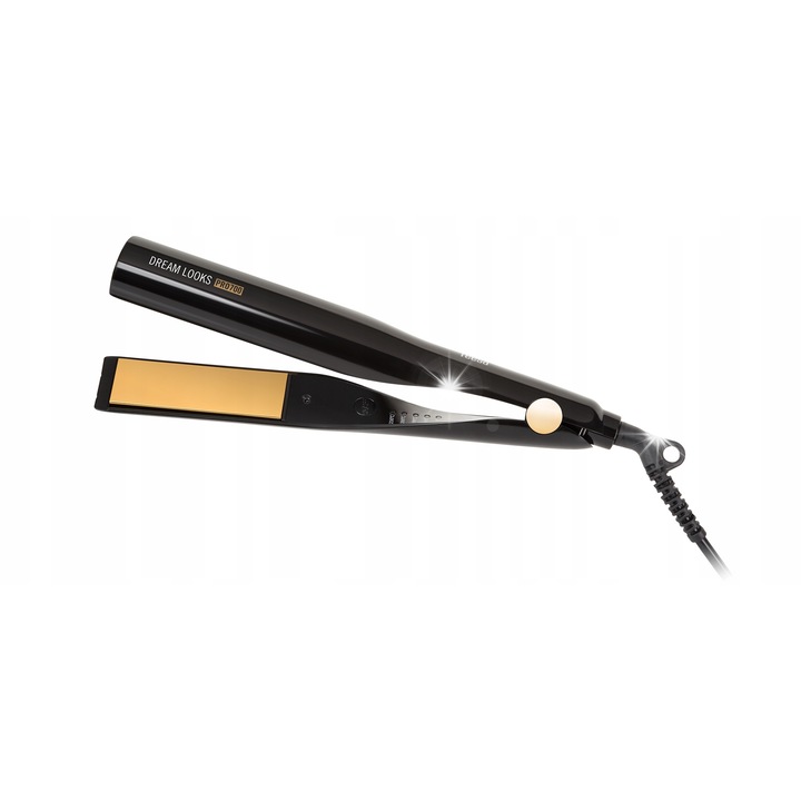 Преса за изправяне и къдрене на коса Teesa Dream Looks PRO 700, 45W, черна, 27x3.8см