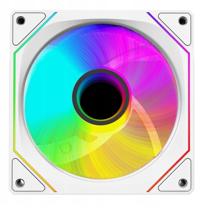 Вентилатор за кутия Rampage 7C-120B ARGB бял 120x120x25mm 1800RPM