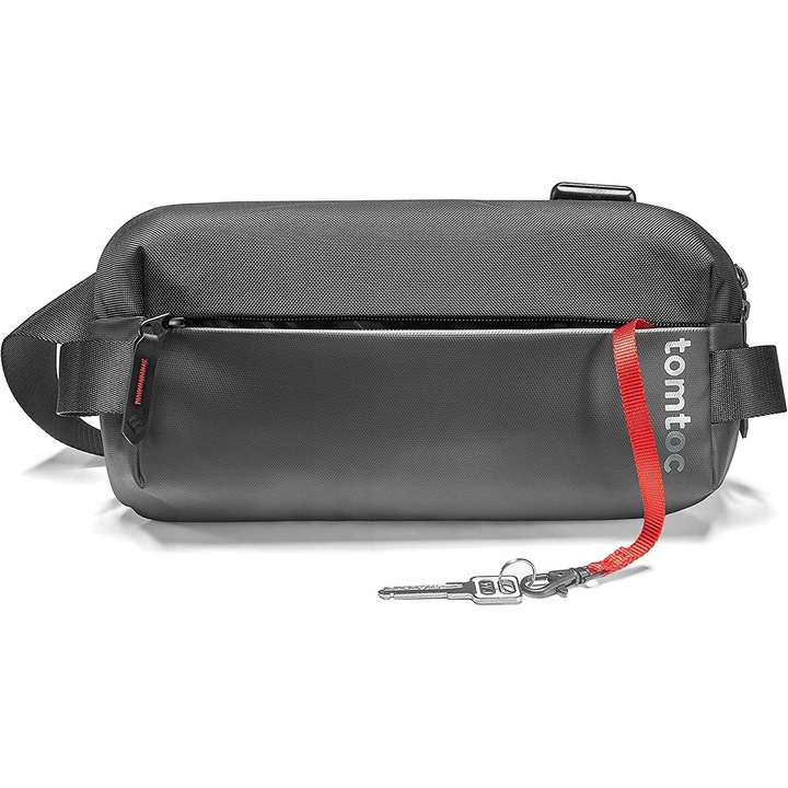 Чанта за през рамо Tomtoc Explorer-T21 S, компактна, издръжлива, черна, 31x15x7.5см