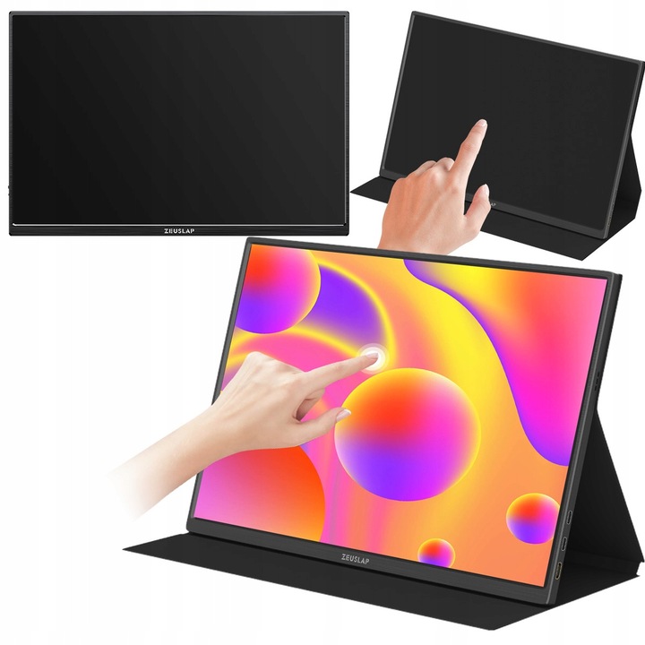 Monitor portabil ZEUSLAP Z14LITE 14 inch Full HD touchscreen