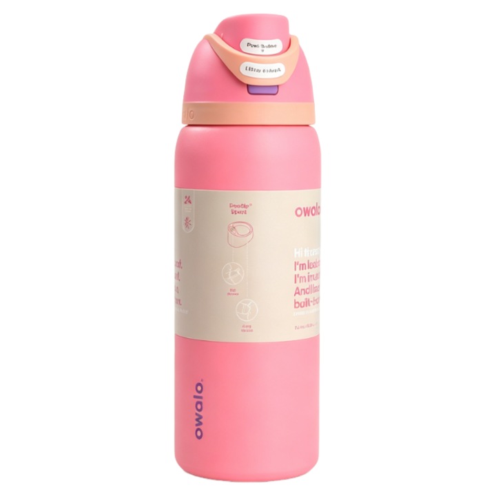 Sticla apa Owala FreeSip izoterma inox roz 946ml