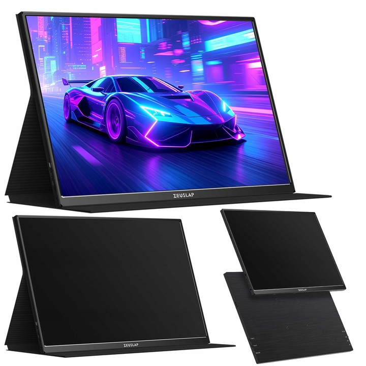 Преносим монитор ZEUSLAP P16 Ultra 16 инча черен