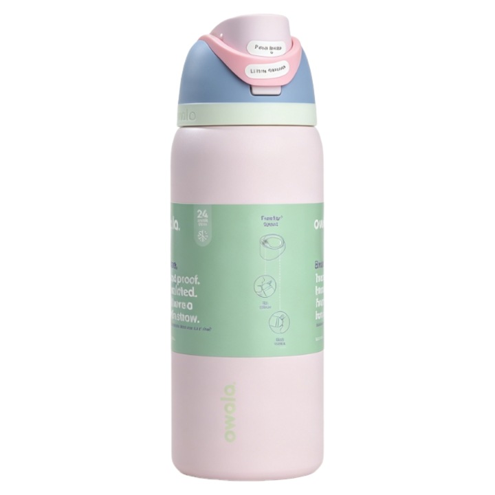 Sticla apa Owala FreeSip 32oz izoterma inox roz deschis