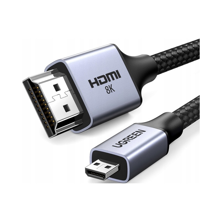 Cablu micro HDMI UGREEN 8K 60Hz 2m gri