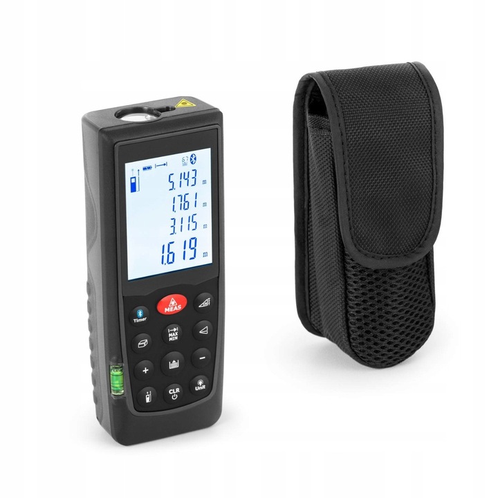 Steinberg SBS-LDM-110 lézeres távolságmérő Bluetooth 70m 1.5mm fekete 13.5x5.3x3.1cm