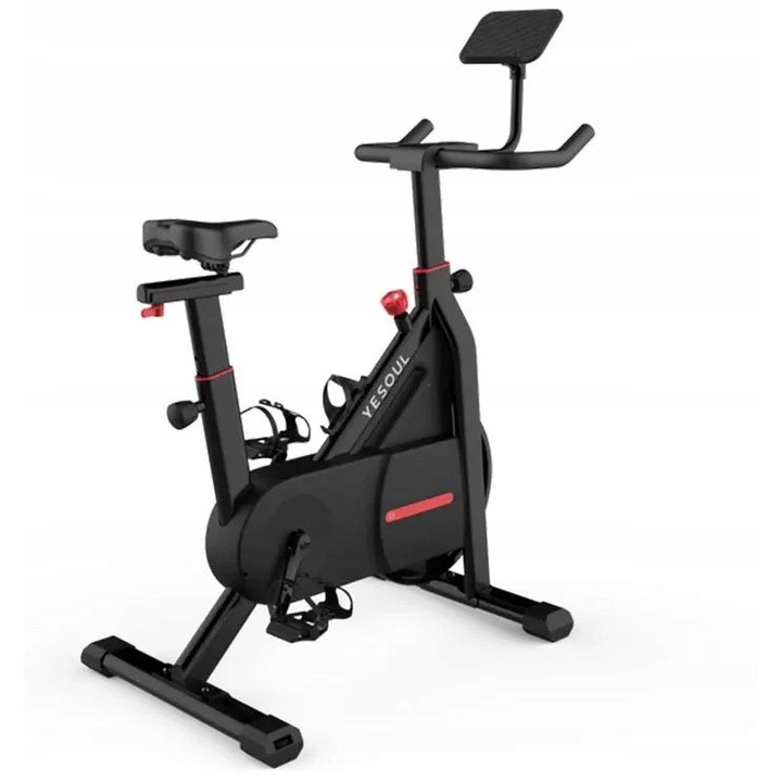 Bicicleta fitness YESOUL C1A magnetica, stabila, 30kg, negru
