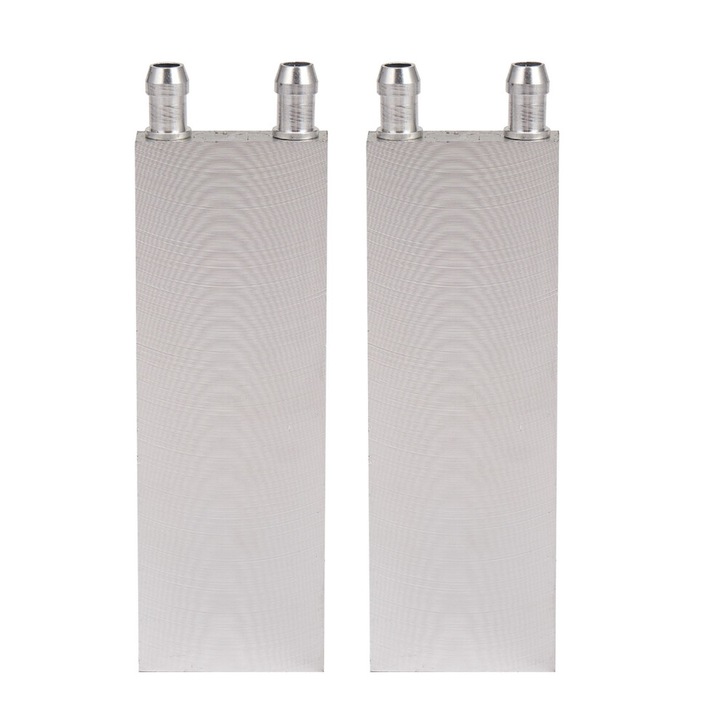 2 db alumínium radiátor készlet 40x120x12mm vízhűtéshez