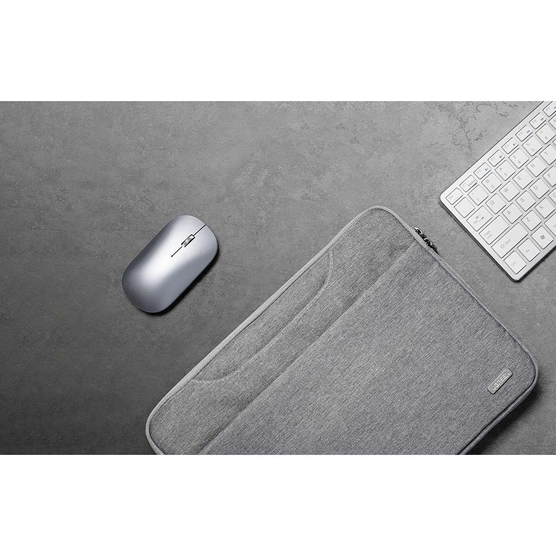 Ugreen, Geanta pentru laptop din poliester Oxford 900D, cu protectie 3-strat si spuma PE anti-soc, LP437, Gri, pana la 13,9''