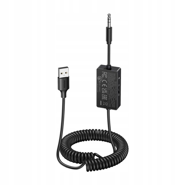 Transmitator Receptor Bluetooth 5.4 Ugreen Dual Pairing Negru 36.7x120cm