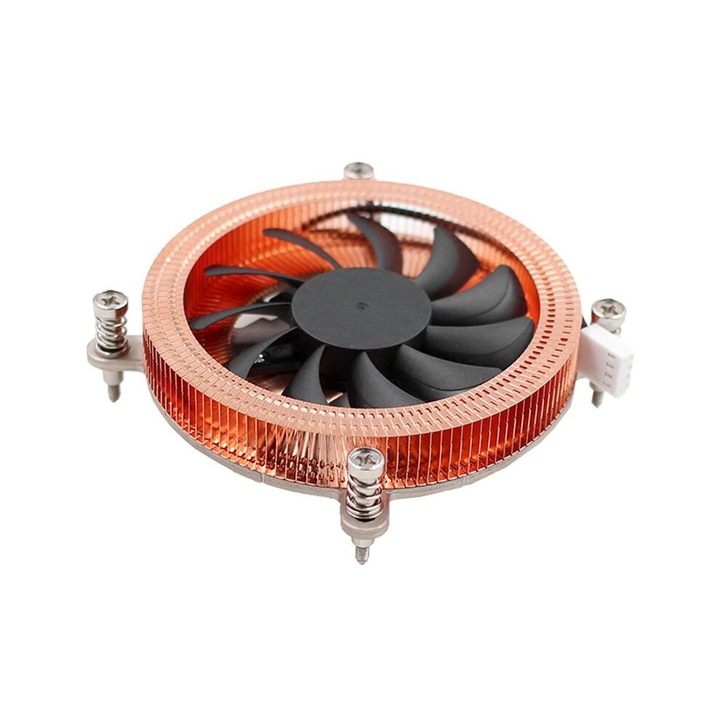 Ventilátor radiátor ultra-vékony 1U, tiszta réz, NAS ITX processzorhoz, ablak alá szerelhető