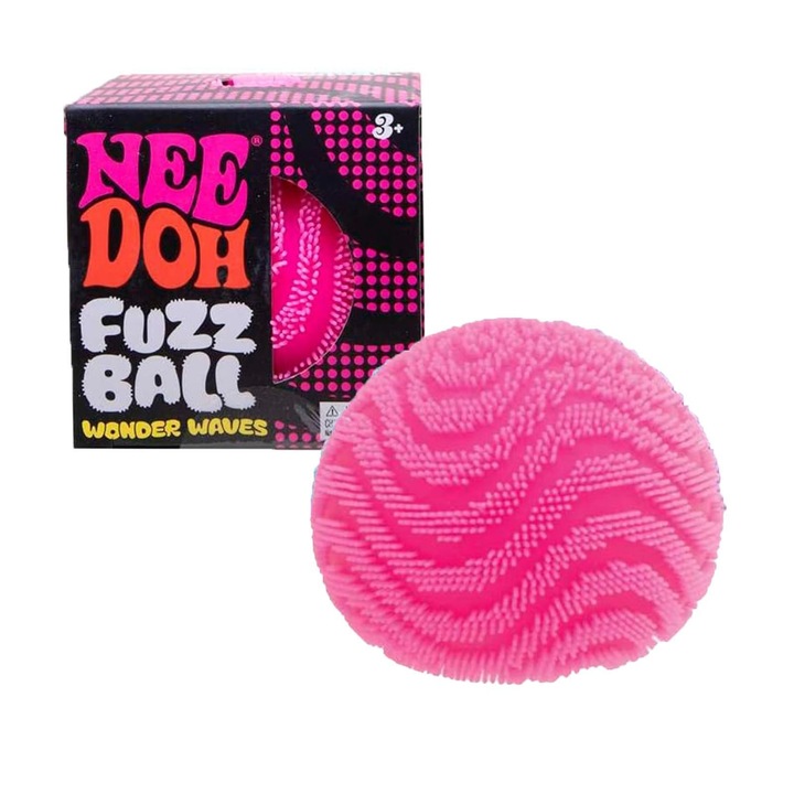 NeeDoh plüss játék, stresszoldó labda, rózsaszín, 6.3 cm
