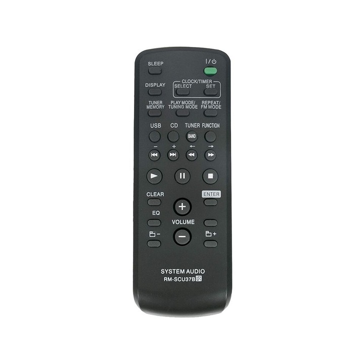 Telecomenzi set 2X RM-SCU37B, compatibile cu sistemele HI-FI, culoare neagra, material plastic