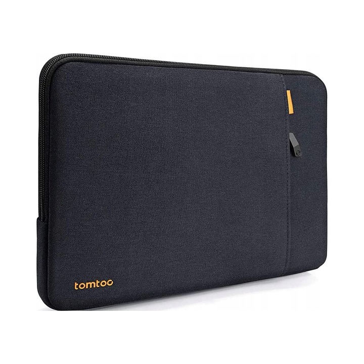 Tomtoc Defender 13 hüvelykes laptop tok, fekete, 33x24.5x2.8cm, 360 fokos védelemmel és kiegészítő zsebbel