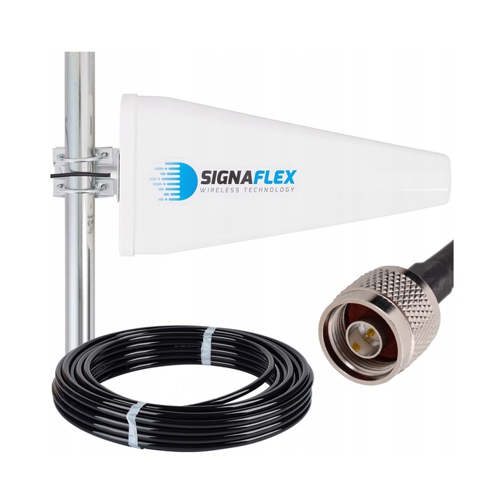 Antena Signaflex Tajfun 20dBi GSM 10m alb 44x20.5x6cm