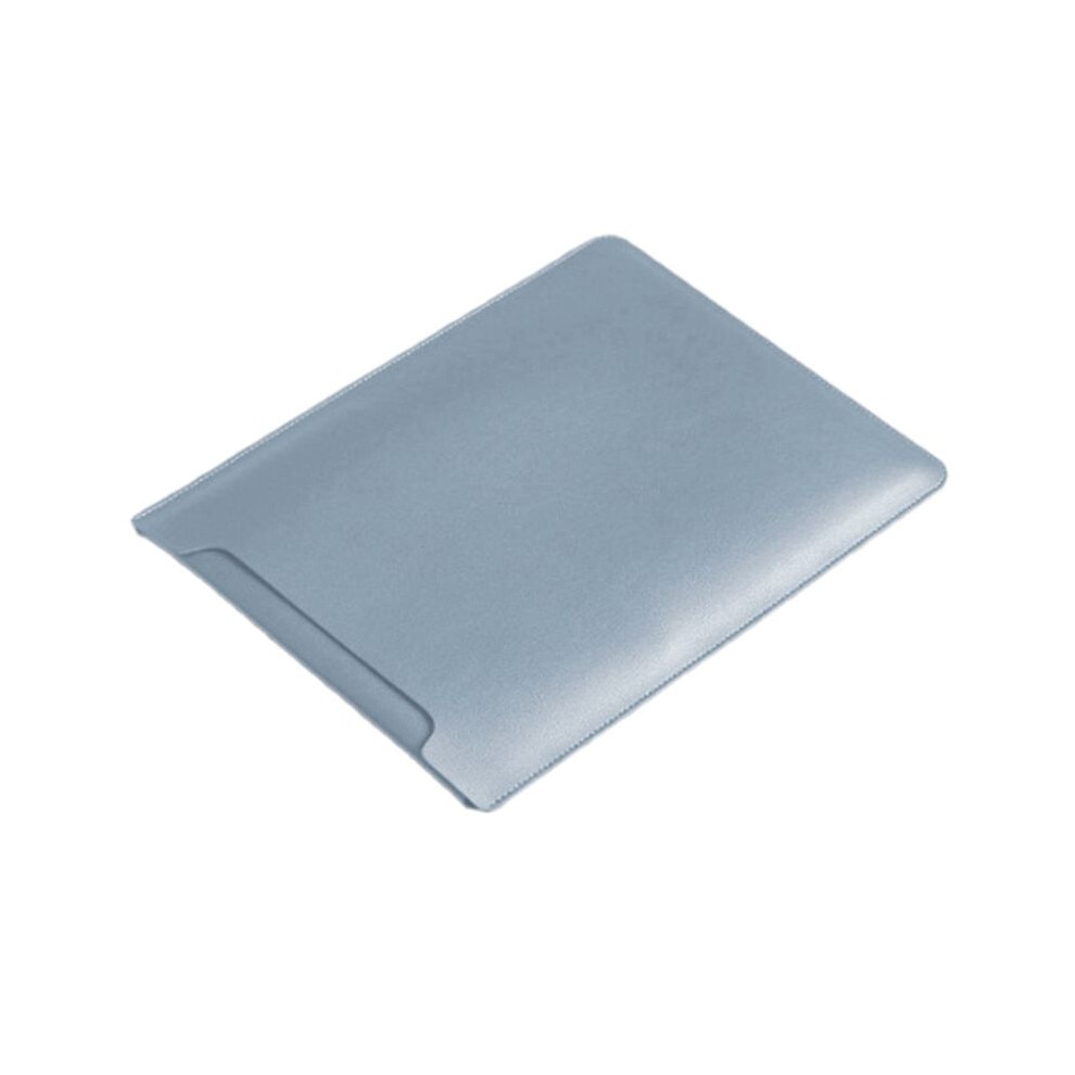 Husa laptop 16 inch, albastru, PU, protectie dubla, multifunctionala
