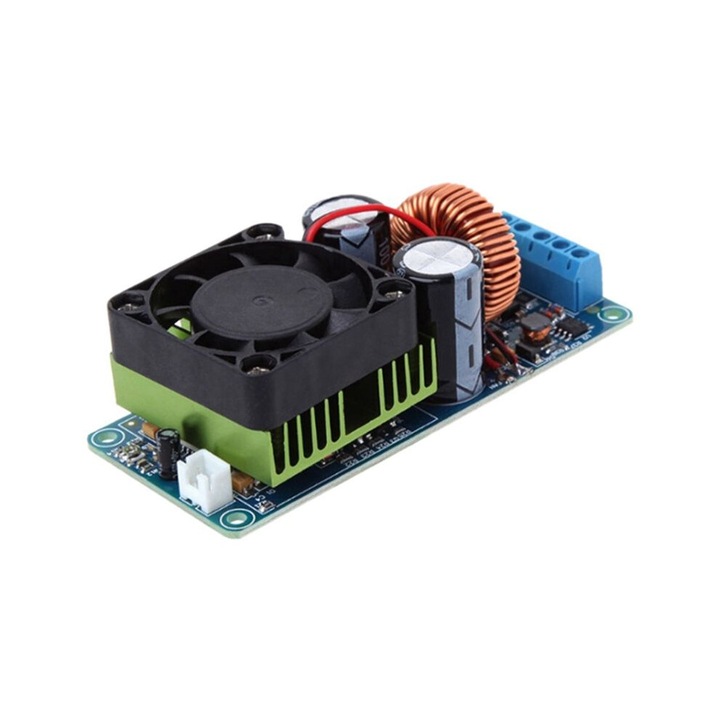 Set 5X amplificatoare de putere digitale mono HIFI 500W, 58-70V, 98x43x30mm, albastru