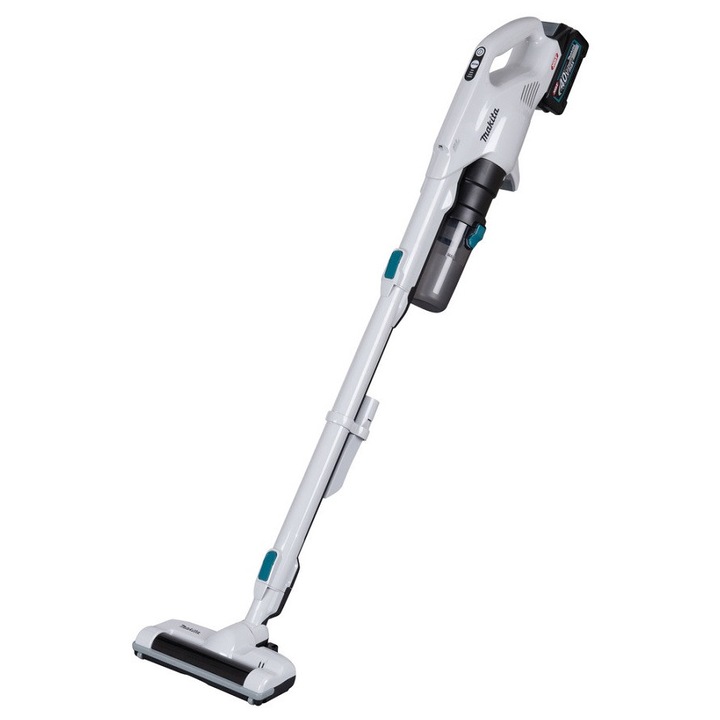 Aspirator vertical fara fir Makita XGT 40VMAX, alb, 0*AH