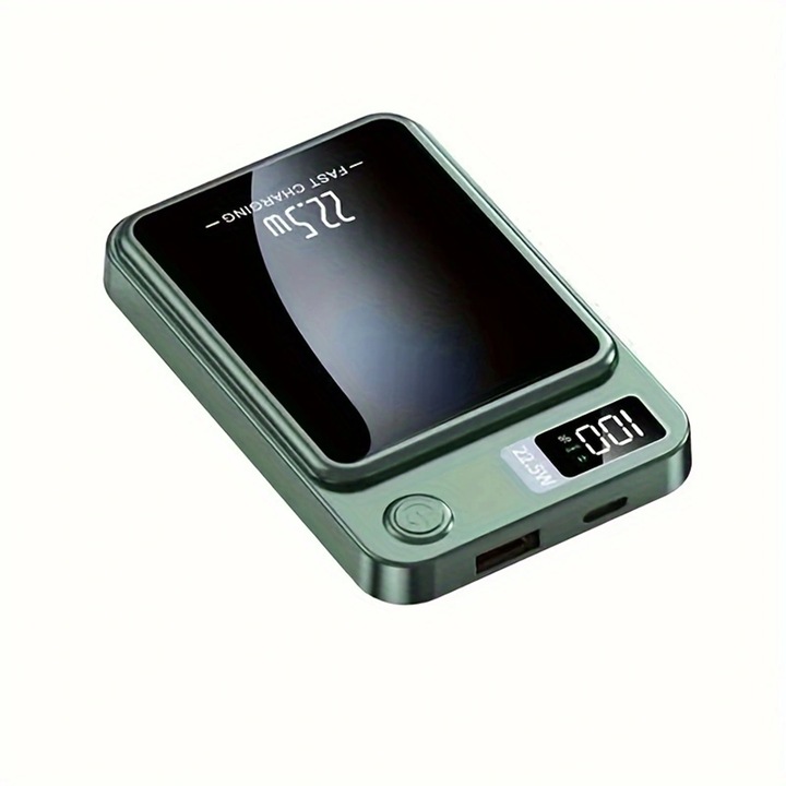 Power bank General Mini mágneses 10000mAh vezeték nélküli fekete