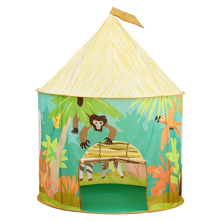 Cort de joaca pentru copii Relaxdays, multicolor, 125x95cm