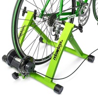 Suport bicicleta Relaxdays, 6 niveluri de rezistenta, verde/negru, 48x38x55 cm