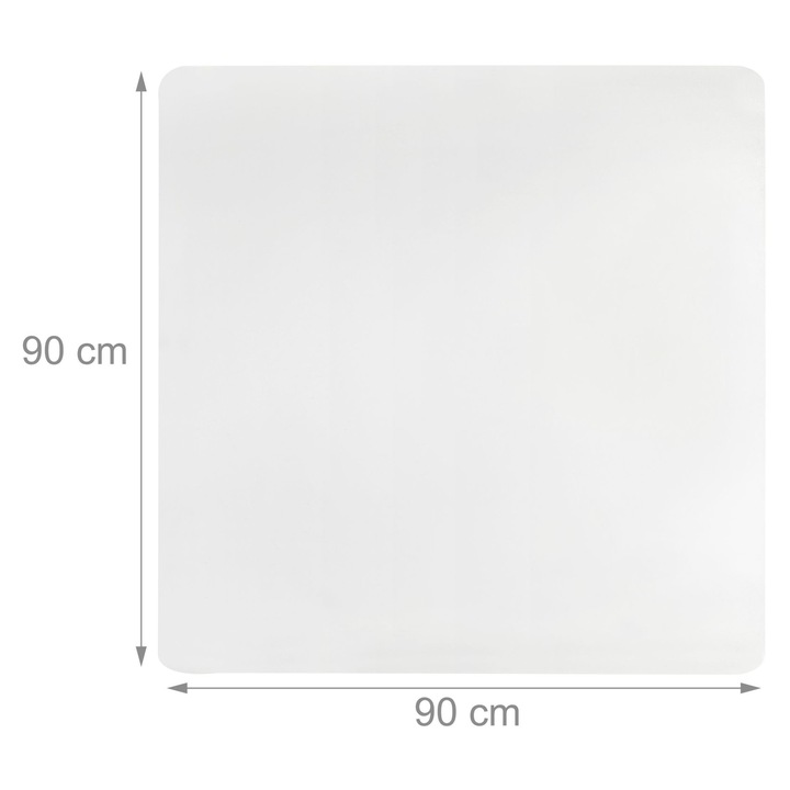 Protectie pentru podea birou Relaxdays, transparent, 90x90cm