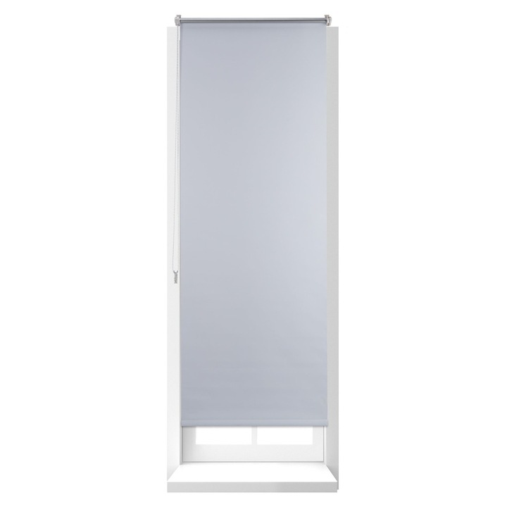 Rulouri termice de intunecare Relaxdays, alb/silver, 60x160cm, cu lant de siguranta