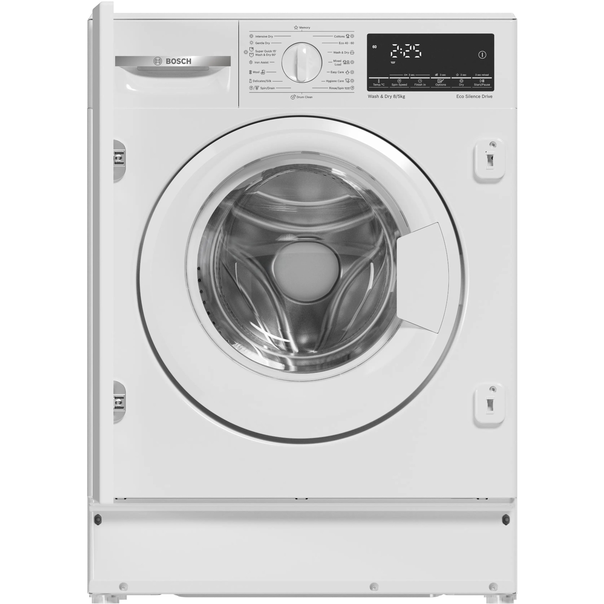 Masina de spalat rufe cu uscator Bosch Seria 6 WKD28490EU, 8/5 kg, Clasa E, SpeedPerfect, Siguranta copii, Iluminare tambur