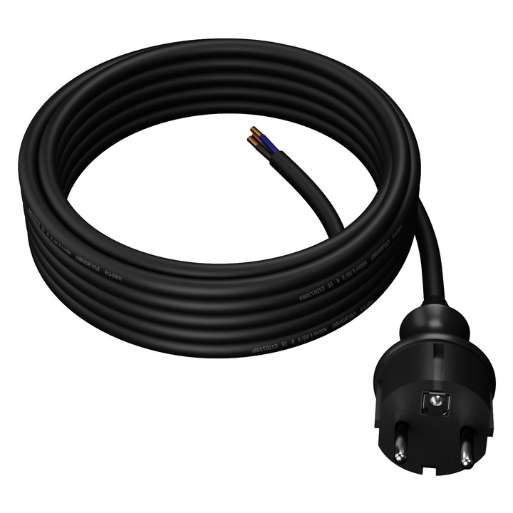AWTOOLS Hosszabbító 5m 2x1,0mm, fekete