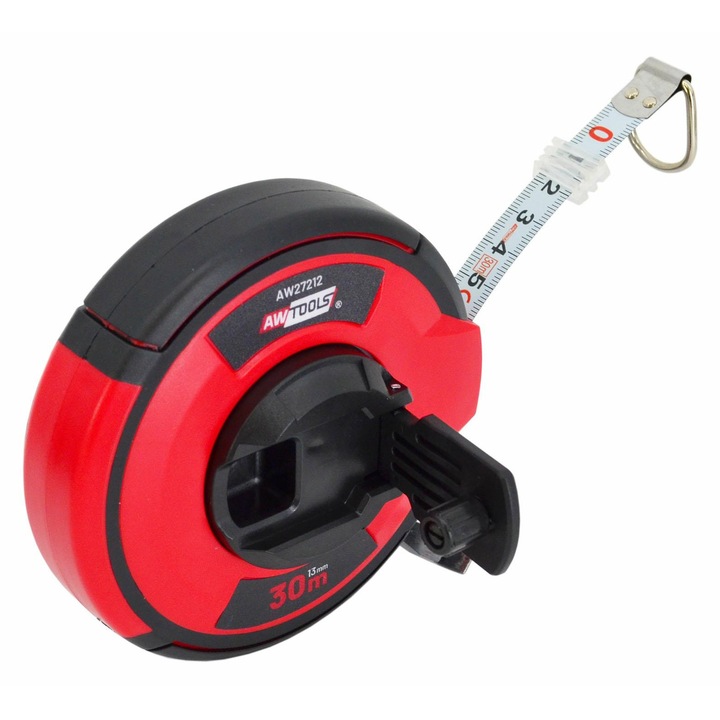 AWTools mérőszalag, 20m, 13mm, fém, ütésálló