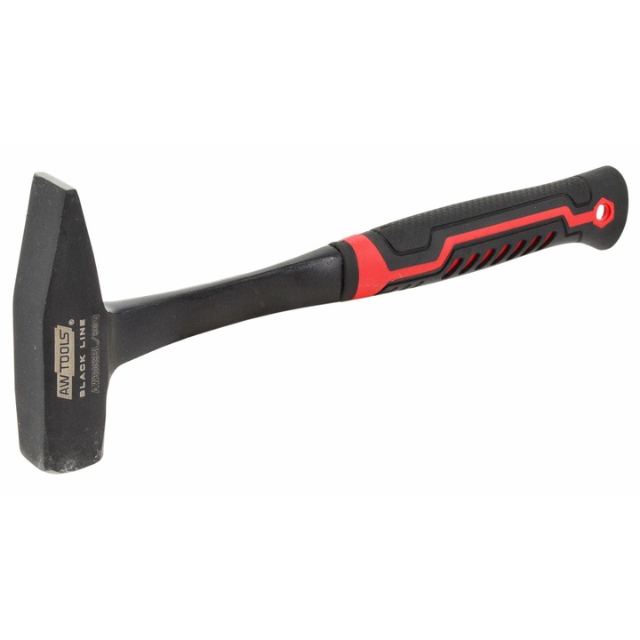 AWTOOLS 500g Monoblock kovácskalapács, ergonomikus, csúszásmentes, fekete