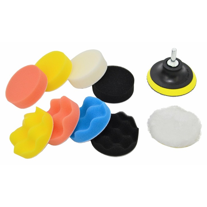 Awtools csiszoló tartozék készlet, 11 elem, 80mm, vegyes színek