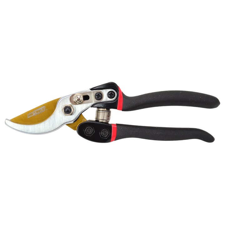 Kerti metszőolló, Awtools, AW63024 modell, 210mm, 15mm, puha markolat