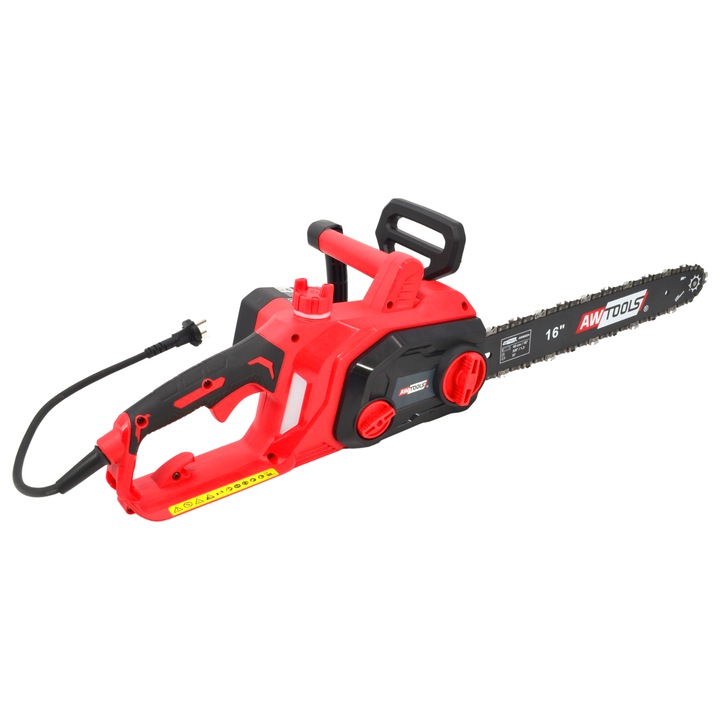 AWTOOLS elektromos láncfűrész, 2200W, 40cm, szerszám nélküli láncfeszítő rendszer, súly 6,8kg
