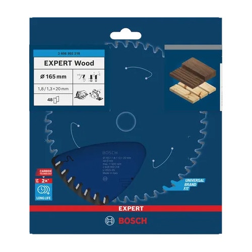 Panza fierastrau circular Bosch EXPERT Wood 2608902218, 165 x 1,8