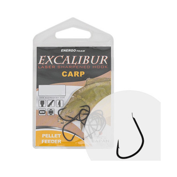 Carlige Excalibur Pellet Feeder Black Nr 8